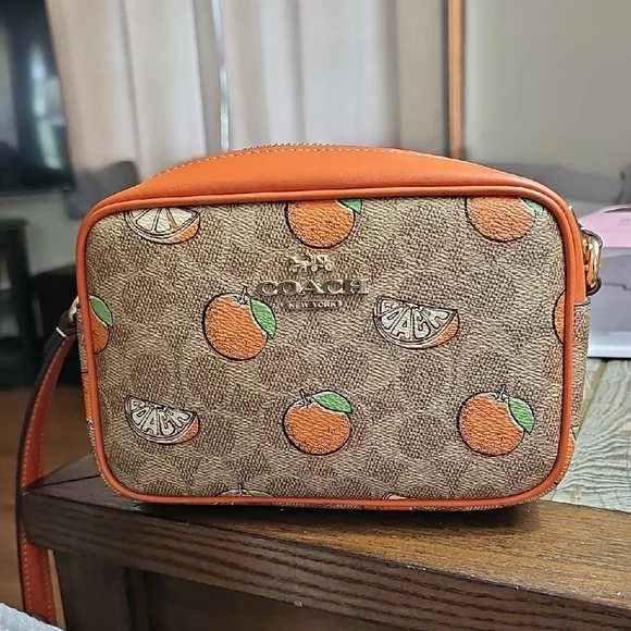 Coach Orange and Brown Crossbody Bag Set - Picture 3 of 4